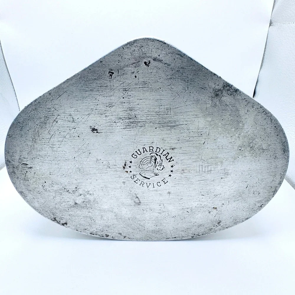 Vintage Guardian Service Pewter Aluminum Heart Shaped Bowl‎ w Handles